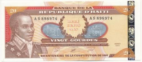 Haiti 2001. 20G T:I,I- Haiti 2001. 20 Gourdes C:UNC,AU Krause P#271