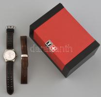 Tissot automata férfi karóra, dupla szíjjal, leírással, eredeti dobozban, szép működő állapotban. d:...