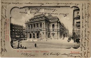 1901 Budapest VI. M. kir. operaház. Divald Károly 200. (Rb)