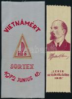 1972 Vietnámért Sortex + Lenin az élőktől élőbb ma is textildarab