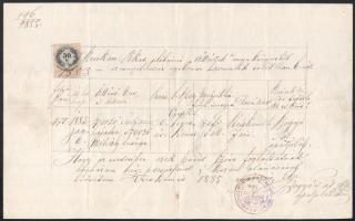 cca 1871-1940 8 db anyakönyvi kivonat