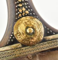 Keleti dísztőr, kopott, h:34cm