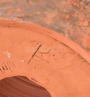 PF jelzéssel: Vízköpő. kerámia, kopott, m:29cm