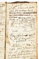 VÉDETT! / NO EXPORT cca 1680-1744 Gazdaság számadási könyve, a vett és kiadott jószágokról, gazdaság...