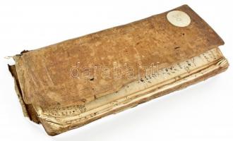 VÉDETT! / NO EXPORT cca 1680-1744 Gazdaság számadási könyve, a vett és kiadott jószágokról, gazdaság...