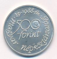 1988. 500Ft Ag "Világ vadvédelmi alap" T:BU Adamo EM100
