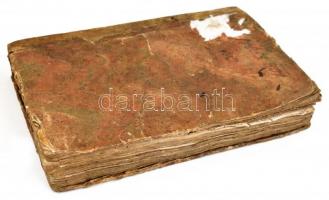 cca 1690-1720 Diarium gazdasági napló gazdaságilag fontos eseményekről kb 100 kézzel, magyar nyelven...