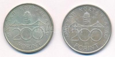1994. 200Ft Ag "Deák" (2x) T:1-,2 Adamo F13