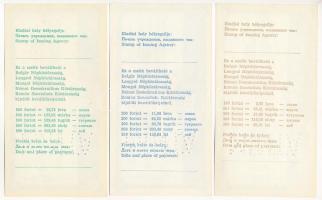 ~1960-1970. Magyar Nemzeti Bank utazási csekkjeinek kitöltetlen, perforált "MINTA" darabja...