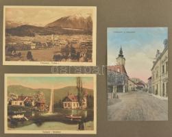 Osztrák képeslapgyűjtemény - 74 db régi beragasztott képeslap albumban (Graz, Leoben, stb.) / Austri...