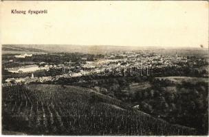 1918 Kőszeg, látkép nyugatról. Róth Jenő kiadása (lyuk / hole)