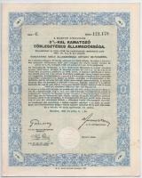 Budapest 1914. "Budapest Székesfőváros" 4 1/2%-os Kötelezvény bemutatóra" 4800K-ról, ...