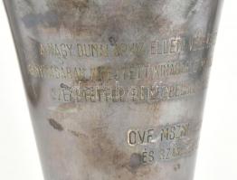 Ezüst (Ag) Serleg vésett feirattal (A nagy dunai árvíz elleni védekezés irányításában kifejtett kima...