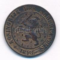 Hollandia 1898. 2 1/2c "III. Vilmos / Vilma" T:2- 
Netherlands 1898. 2 1/2 Cent "Wil...