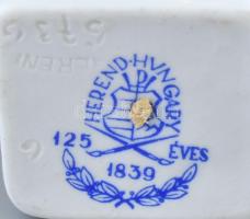 Herendi Léda és a hattyú. Kézzel festett, jelzett, hibátlan 9,5 cm