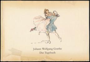 Johann Wolfgang Goethe: Das Tagebuch. Mit farbigen Zeichnungen von Max Schwimmer. Berlin,1978., Verlag der Nation. Német nyelven. Kiadói egészvászon-kötés, kiadói szakadt papír védőborítóban.