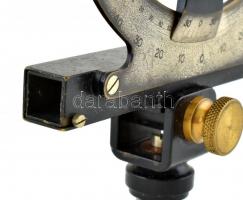 Süss Nándor 1848 - 1921): Lejtszög mérő. Jelzett. 1900 körül. Korának megfelelő állapotban. 20x18cm