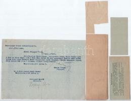 ~1944-1951. Élelmiszerjegyek (5xkl) benne: cukorjegy, lisztjegy, zsiradékjegy, kenyérpótjegy, utóbbi...