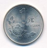 Kína 1992. 1Y Ni-acél T:1,1- China 1992. 1 Yuan Ni-steel C:UNC,AU Krause KM#337