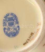 Zsolnay virág mintás váza. Kézzel festett, jelzett, hibátlan 30 cm