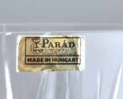 Parádi kristály váza jelzett, hibátlan. 27,5 cm