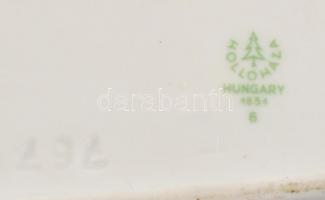 Hollóházi Mélyépterv tolltartó tálka h:22cm, angyalka, m:8,5cm, kopott, jelzett