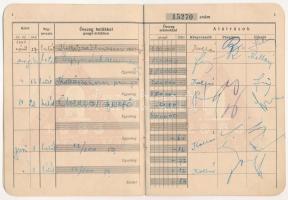 1946. "Debreczeni Kölcsönös Segélyző-Egylet mint Szövetkezet" betét-könyve szárazpecséttel...