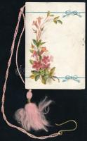 1902 Komárom, Táncrend a Komáromi Jótékony Nőegylet Társasestélyére, litho, kisebb sérüléssel