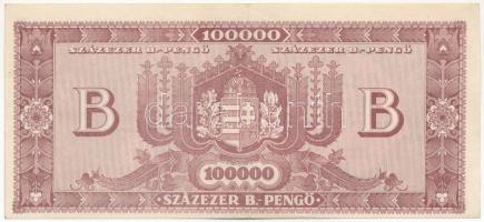 1946. 100.000BP eltolódott nyomat T:III szép papír