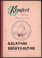 1970 Komfort Vállalat jelentése a Balatoni Idényboltok 1970. évi forgalmáról. Hn., ny., n., 3 sztl. lev.+15 p.+XII+2 t. Sok táblázattal, kimutatással, és néhány illusztrációval. Példányszám nélküli vállalati belső jelentés!