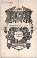 Budapest 1928. JANUS Kölcsönös Életbiztosító Intézet biztosítási okmány bélyegzésekkel, szárazpecsétekkel, biztosítási feltételek leírásával T:III