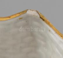 Herendi Rothschild mintás porcelán tál, kézzel festett, jelzett, kopásnyomokkal, lepattanással, 25×2...