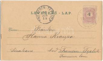 1898 (Vorläufer) Modor, Modra; Deák tér, Evangélikus templomok, M. k. áll. tanítóképezde, Régi város...