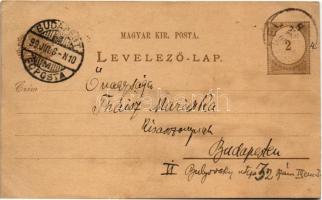 1899 (Vorläufer) Pécel. Tusrajz Thaisz Mariskának címezve s: Nagy Sándor (1869-1950) (EK)