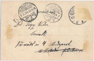 1903 Kolozsvár, Cluj; Magyar Polgár politikai napilap szecessziós montázs / Art Nouveau montage with...