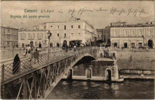 1908 Taranto, Scorcio del ponte girevole, Restaurant du Vesuvio