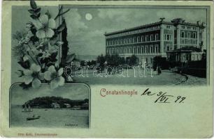 1899 (Vorläufer) Constantinople, Istanbul; Thérapia. Otto Keil Art Nouveau, floral, night (EK)