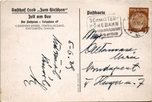 1939 Zell am See, Gasthof Leeb zum Hirschen am Postplatz s: F. Reichel (EK)