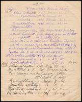 1918-1920 Katona kézzel írt naplója főleg az 1919-es évről 12 beírt oldal