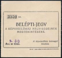 cca 1940 Belépti jegy a képviselőházba