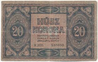 1919. augusztus 9. 20K "R2035 588089" T:III
Adamo K19