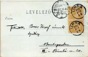 1900 Máriaradna, Radna (Lippa, Lipova); látkép este / general view at night (EK)