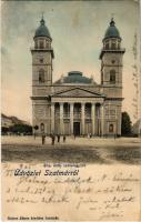 1905 Szatmárnémeti, Szatmár, Satu Mare; Római katolikus székesegyház. Reizer János kiadása / cathedral (r)
