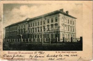 1899 (Vorläufer) Temesvár, Timisoara; M. kir. állami tanítóképezde. Králicsek Béla kiadása / teachers training institute (EM)