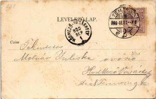 1900 Temesvár, Timisoara; Gyárváros, Béga balsor. Králicsek Béla kiadása / Bega riverside (fl)