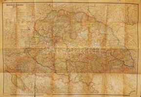 1939 Kogutovicz-féle irredenta Nagy-Magyarország térkép a visszafoglalt felvidéki és kárpátaljai területekkel, az egyéb trianoni határokkal, a később visszafoglalt észak-erdélyi rész határa ceruzával utólag berajzolva