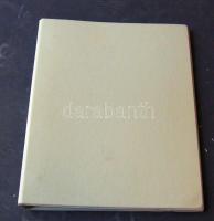 Gyűrűs berakó, 20db 8-as osztású lappal kisméretű bankjegyekhez + 11db 3-as osztású lappal