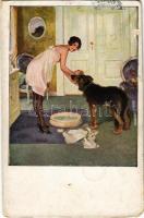 1921 Lady with dog (EM)