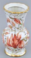 Drasche porcelán váza. Kézzel festett, jelzett (Futóné Rácz ...) kevés kopással 9 cm