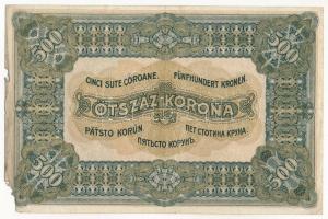 1920. 500K "5A 002 591116" "Orell Füssli Zürich" T:III a jobb szélén és sarkán a...